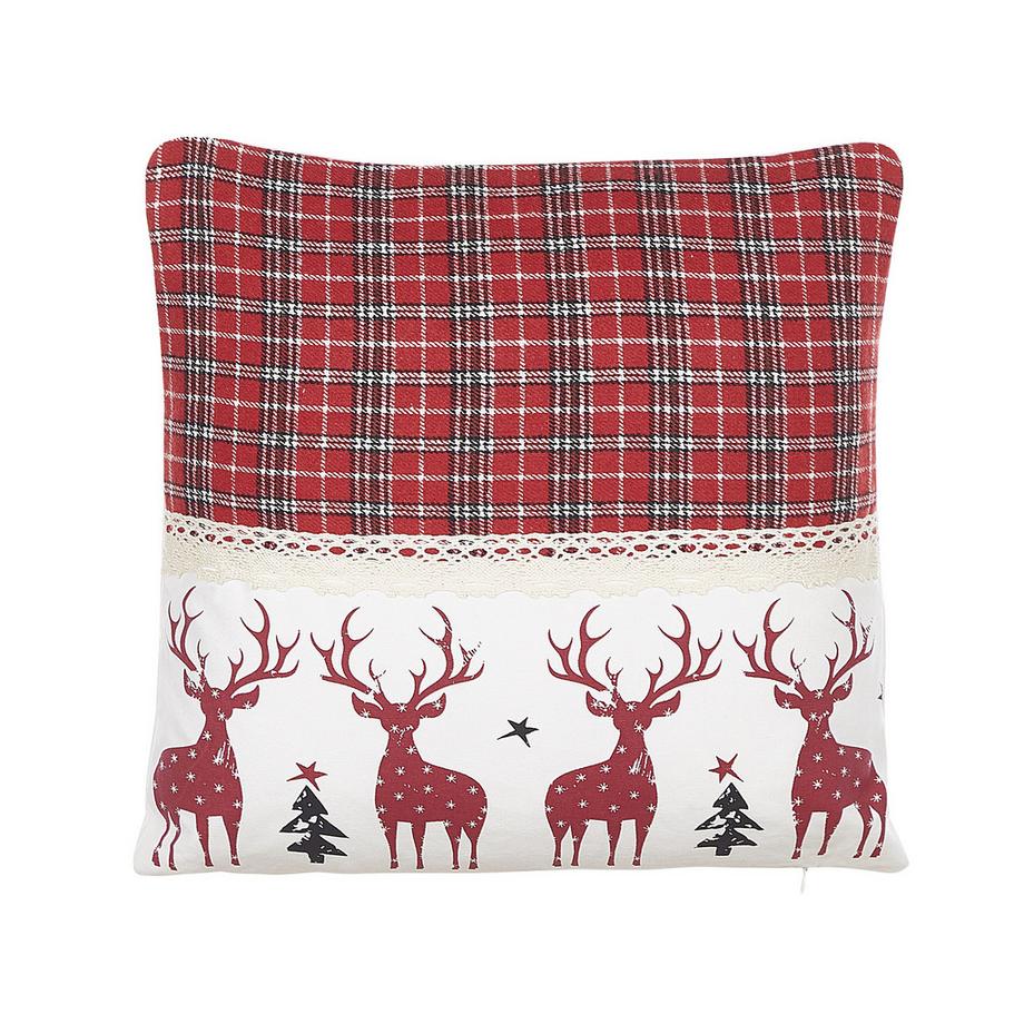 Beliani Lot de 2 coussins décoratifs en Coton Traditionnel ROBBIE  