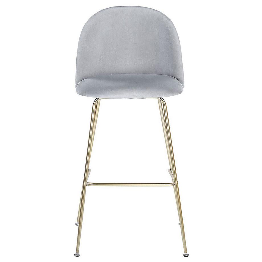 Beliani Set mit 2 Barstühlen aus Samtstoff Modern ARCOLA  