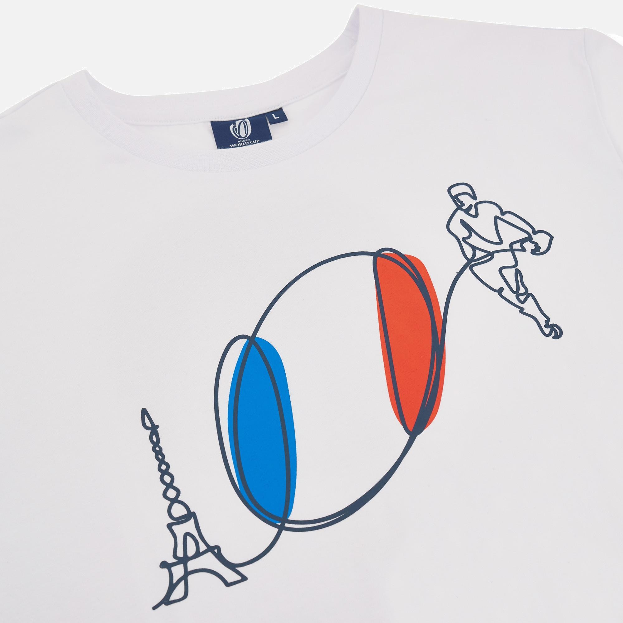 macron  t-shirt da bambino in policotone rwc francia 2023 