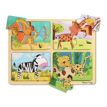 Puzzle Tiermuster (4Teile)