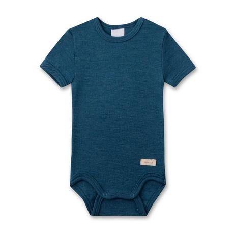 Sanetta  Merino/Seide Body uni blau 