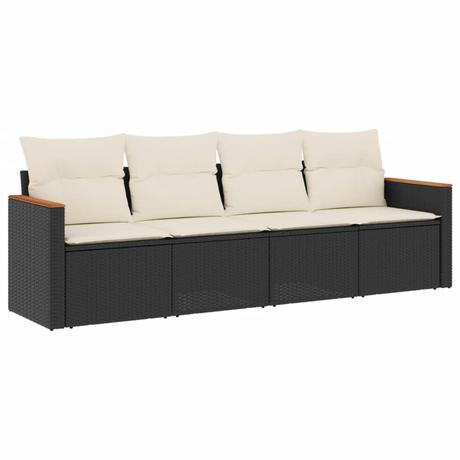 VidaXL set divano da giardino Polirattan  