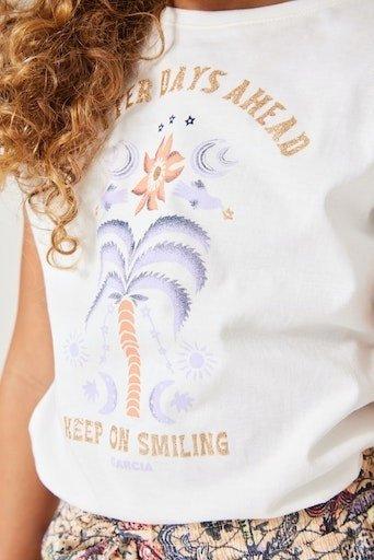 GARCIA  Mädchen T-Shirt Keep on Smiling 
