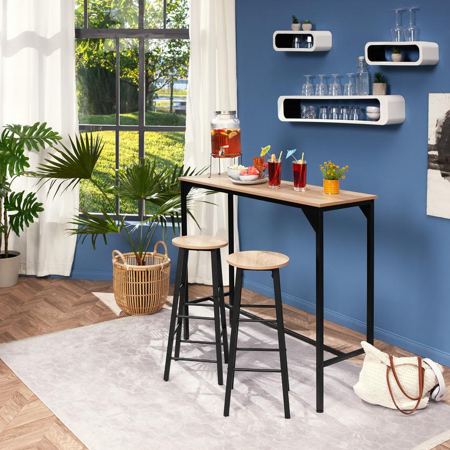 Tectake 2 tabourets de bar Keynes  