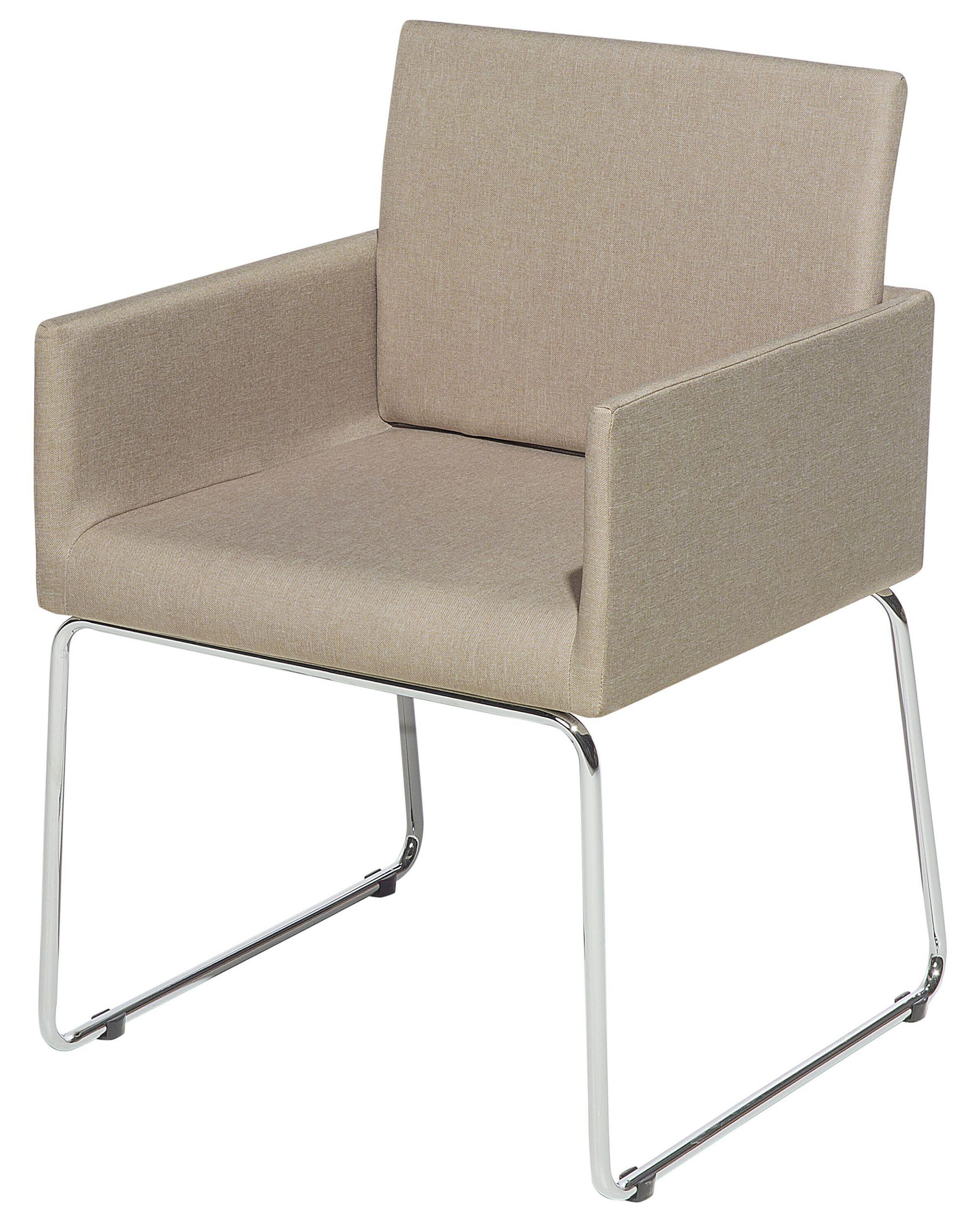 Beliani Chaise de salle à manger en Polyester Traditionnel GOMEZ  