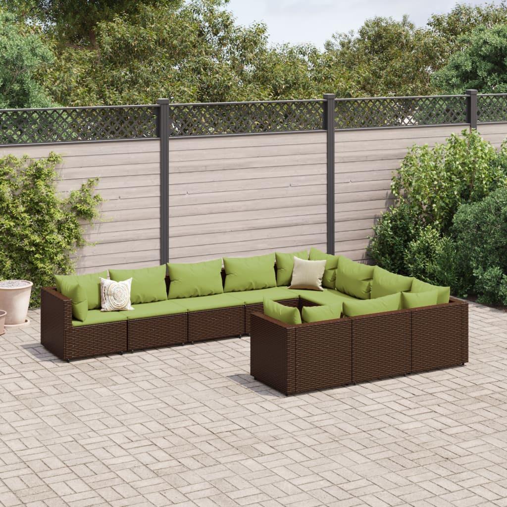 VidaXL Gartensofagarnitur poly-rattan  