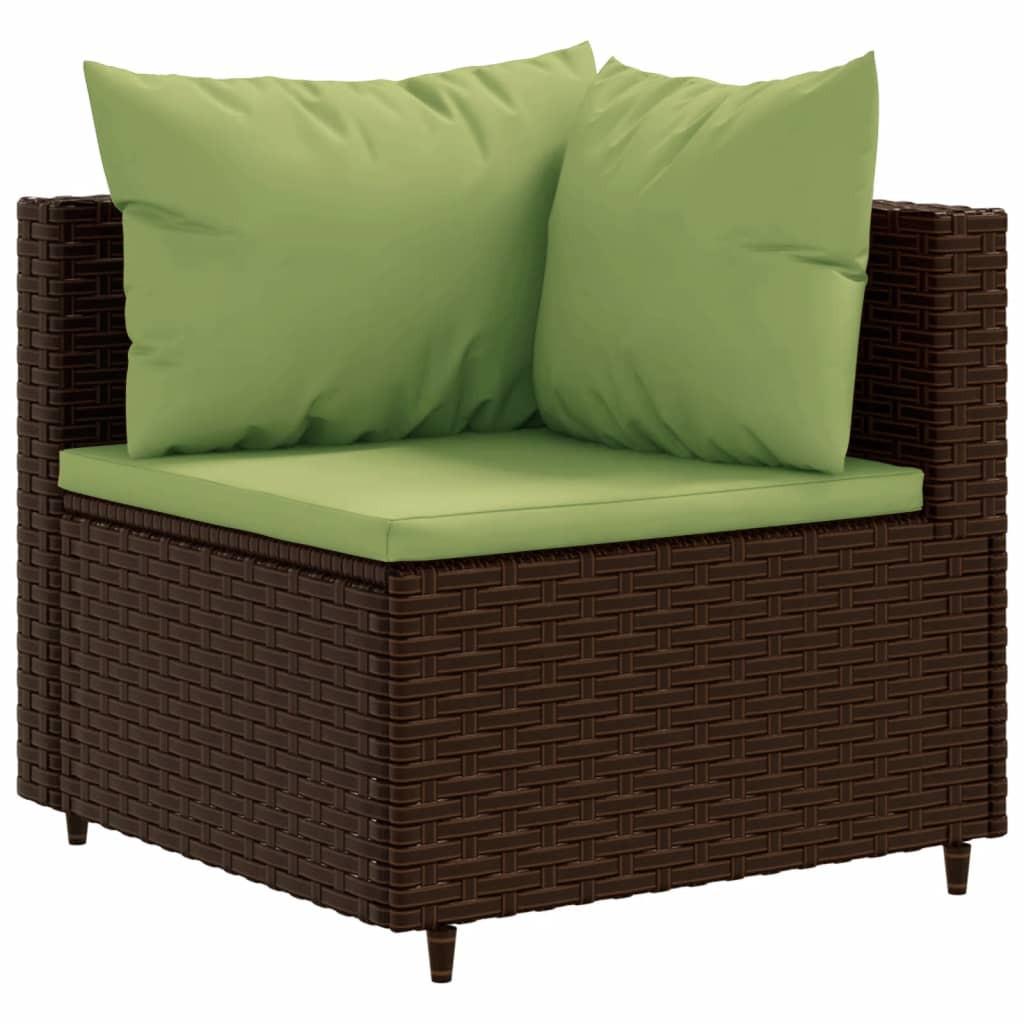 VidaXL Gartensofagarnitur poly-rattan  