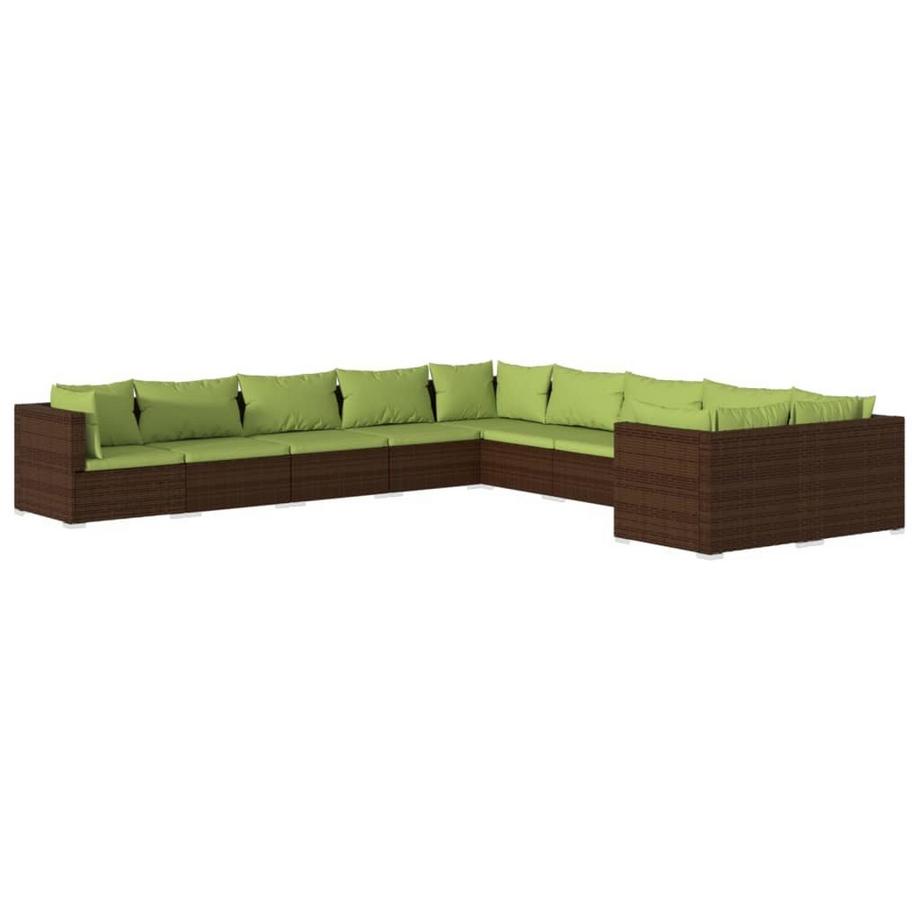 Garten-lounge-set poly-rattan