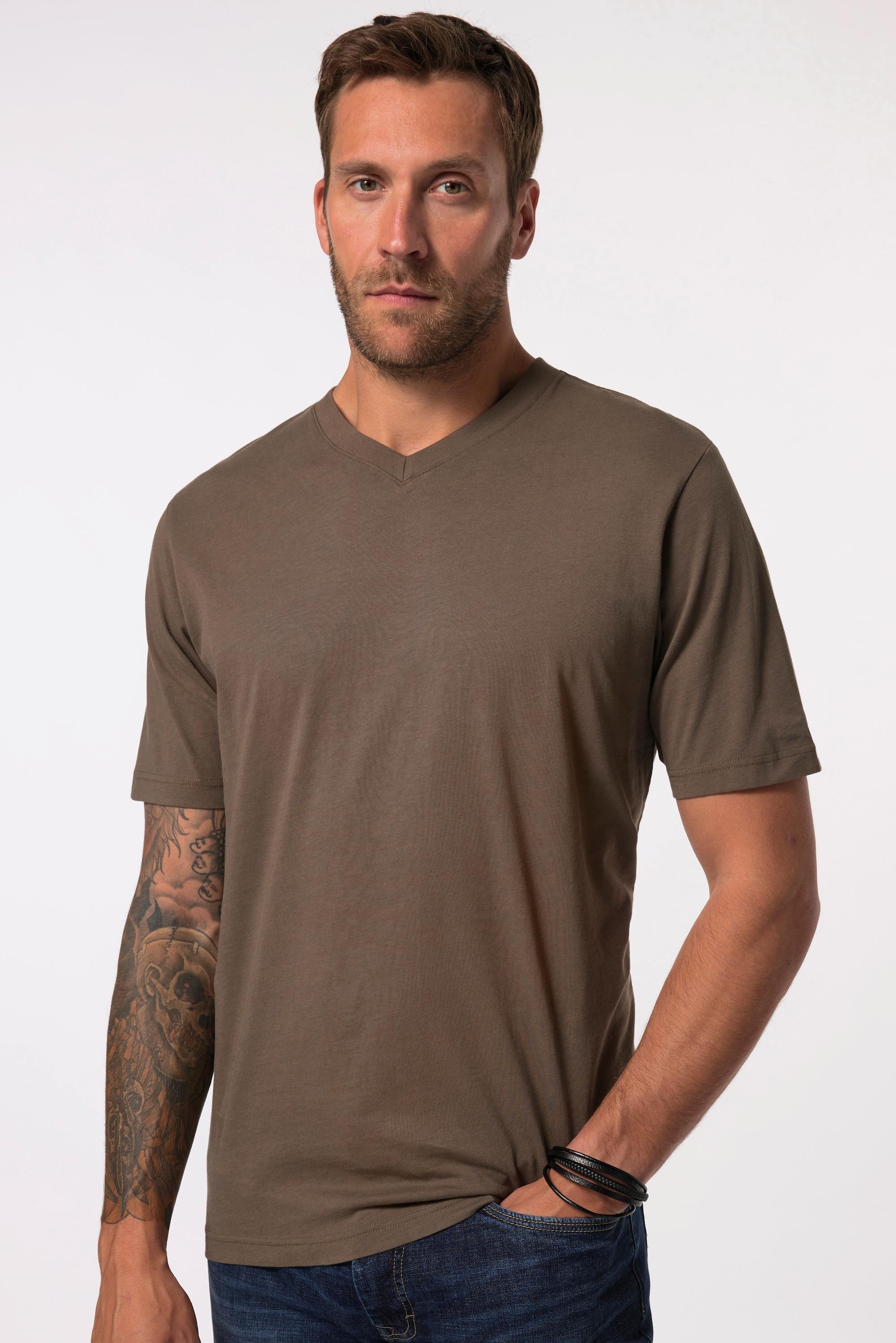 JP1880  T-Shirt, Basic, V-Ausschnitt, bis 8XL 