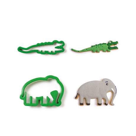Decora Cookie Cutter Elefante e Coccodrillo 2 pezzi  