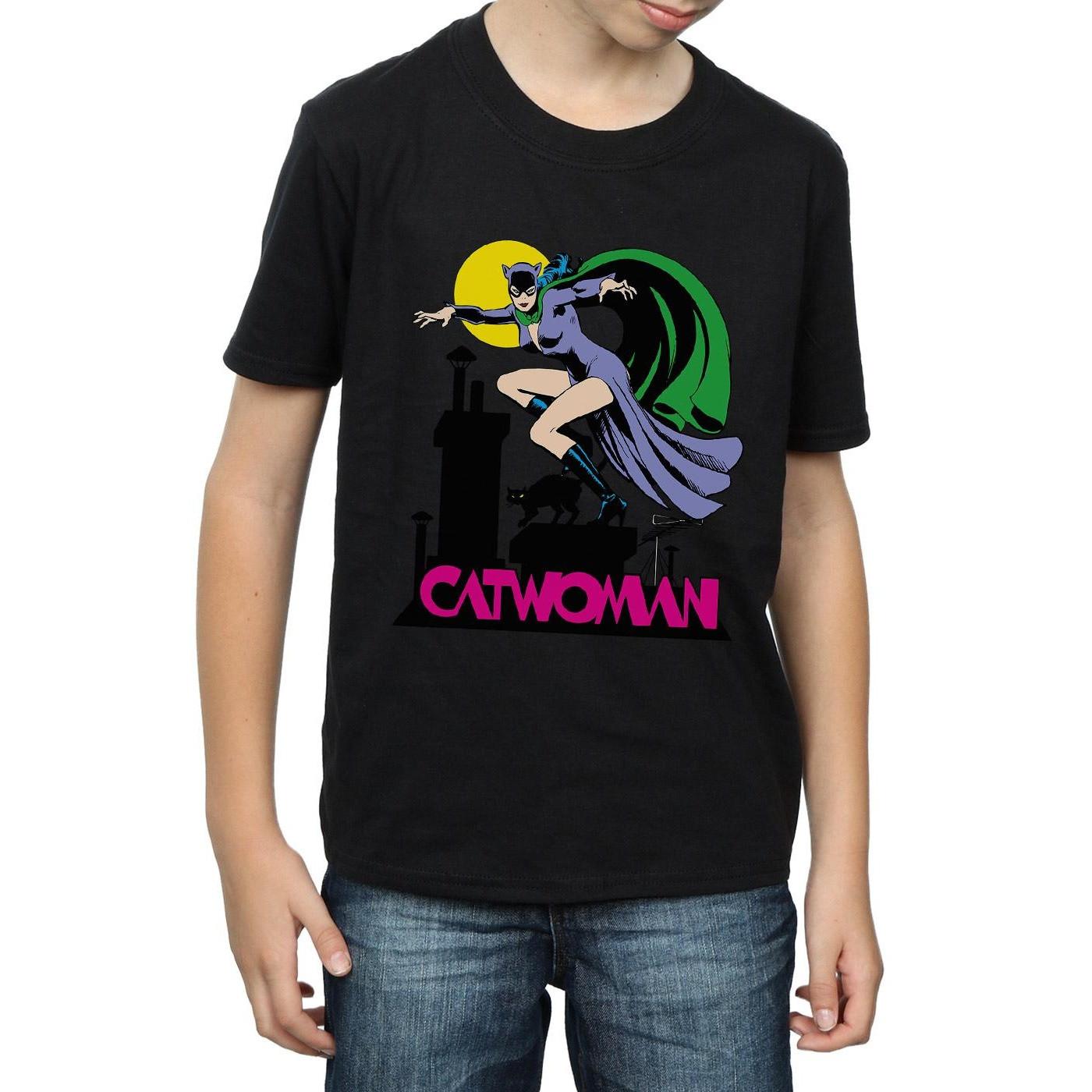 DC COMICS  Tshirt CATWOMAN TEXT LOGO 