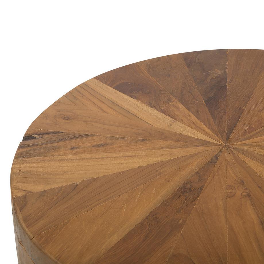 Beliani Table d'appoint en Teck  BRANT  