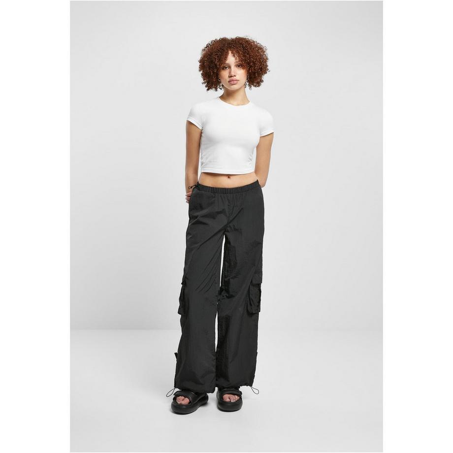 URBAN CLASSICS Cargo Nylon Pantaloni Larghi Increspati  