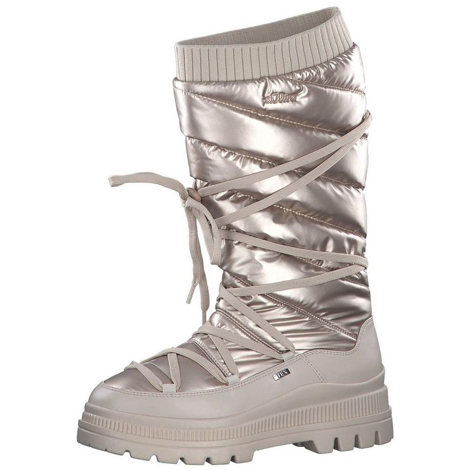 s. Oliver Gesteppte Schnürstiefel  