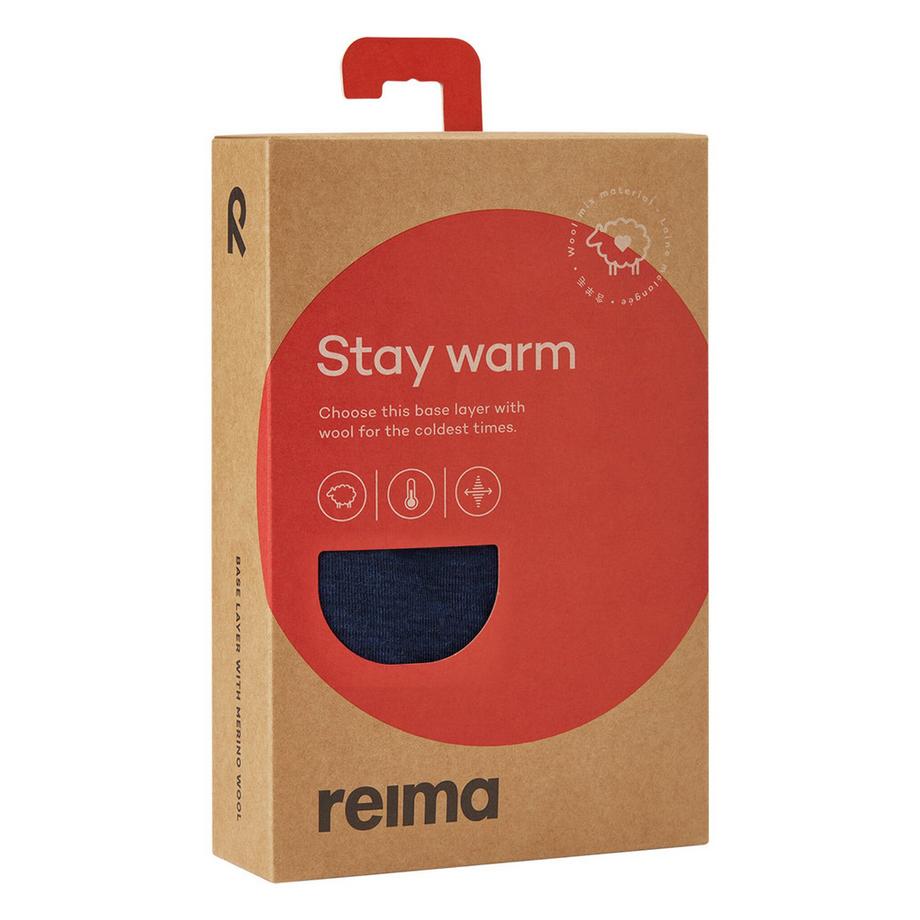 Reima  Wolle Kinder Unterwäsche Set Kinsei Navy 