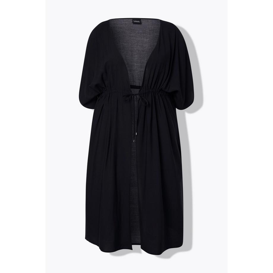 Ulla Popken Oversized V-Ausschnitt Halbarm Kaftan  