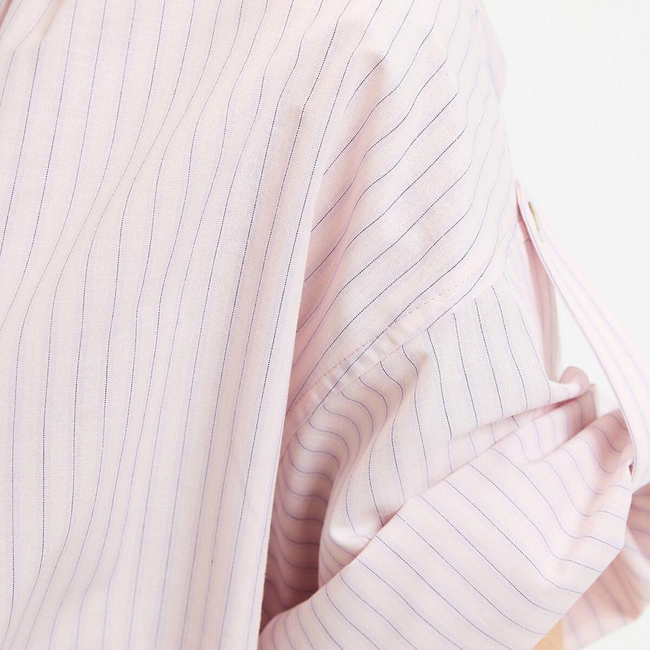 La Redoute Collections Abito lungo a righe in cotone lino  