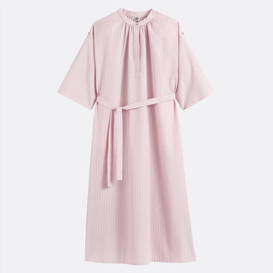La Redoute Collections Abito lungo a righe in cotone lino  