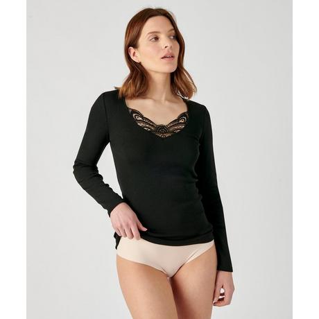 Damart Langarm-Shirt Guipure-Spitze Wärmegrad Medium 3  