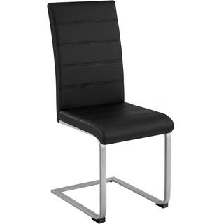 Tectake Chaises de Salle à Manger BETTINA Rembourrées Pieds en métal Argentés Design Moderne  