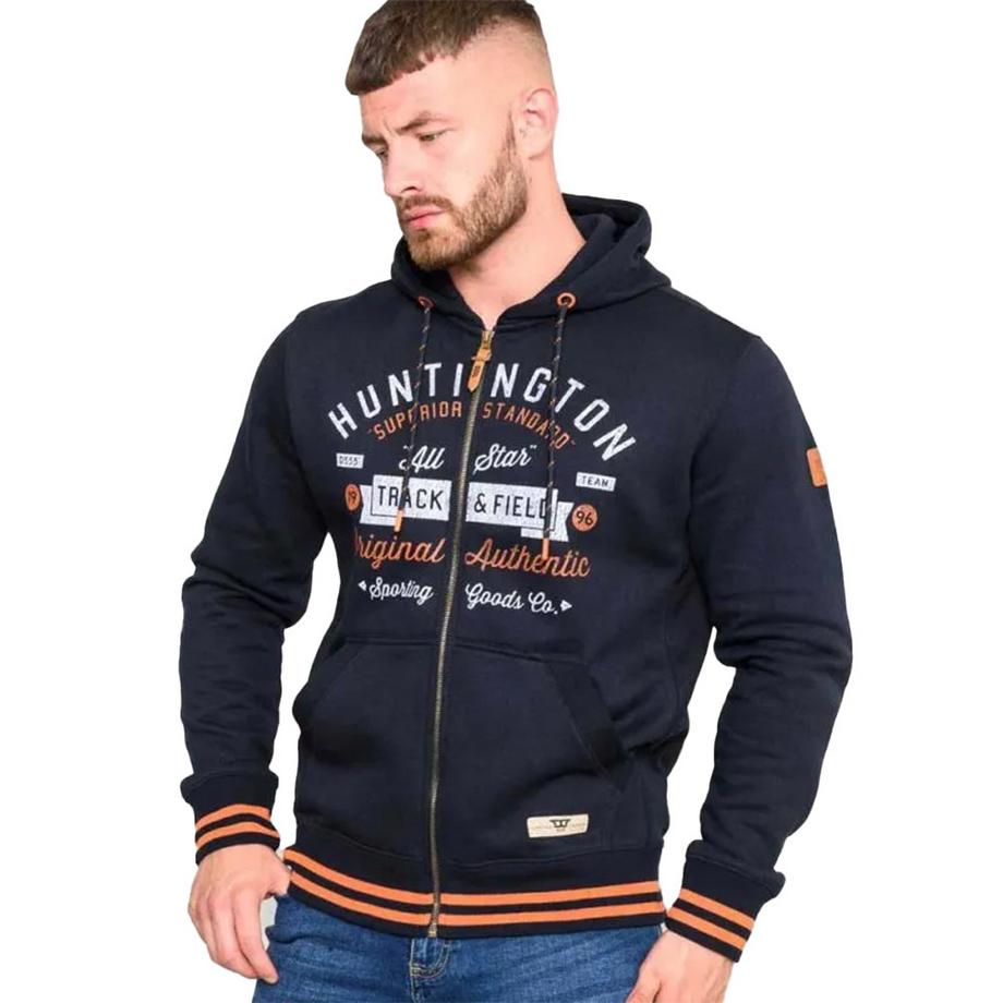 Duke Flanders Felpa con cappuccio e cerniera intera  