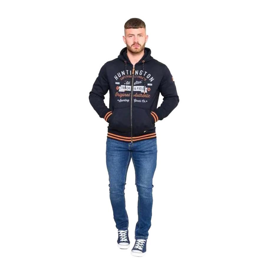 Duke Flanders Felpa con cappuccio e cerniera intera  