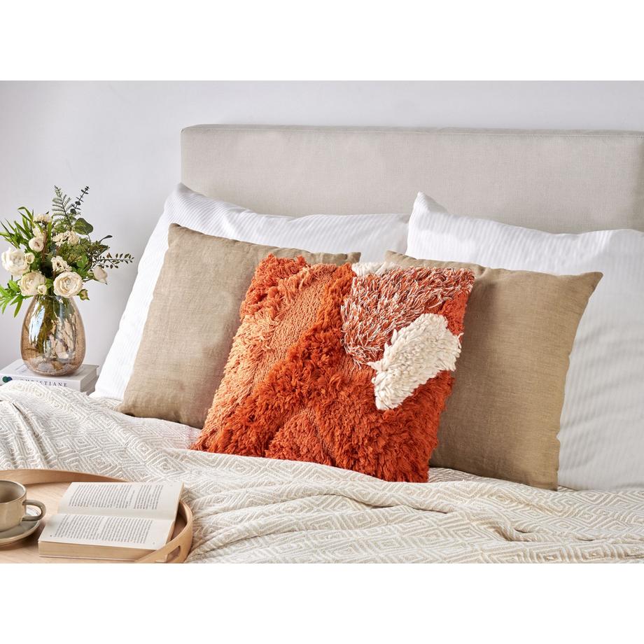 Beliani Lot de 2 coussins décoratifs en Coton Moderne SAGENIA  