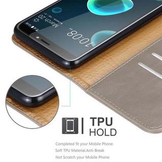 Cadorabo  Housse compatible avec HTC Desire 12 PLUS - Coque de protection avec fermeture magnétique, fonction de support et compartiment pour carte 