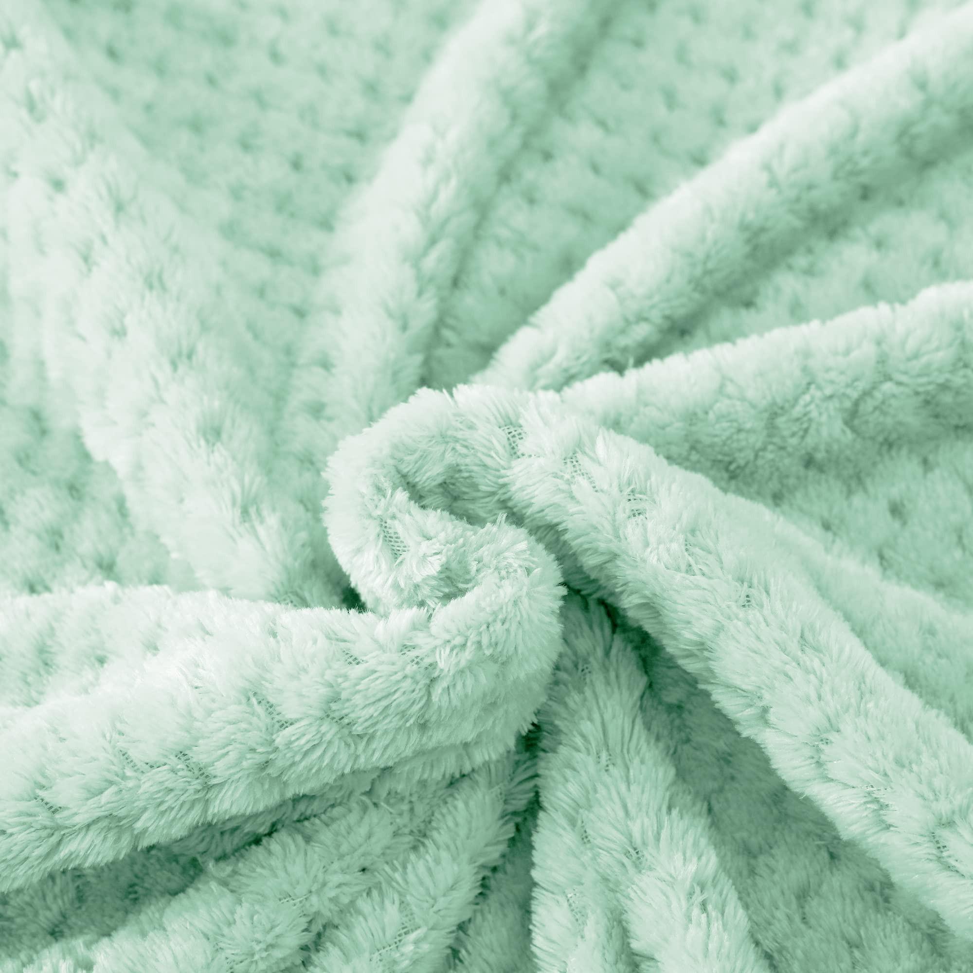 Alopini Coperta in pile super morbida e calda con motivo a nido d'ape  