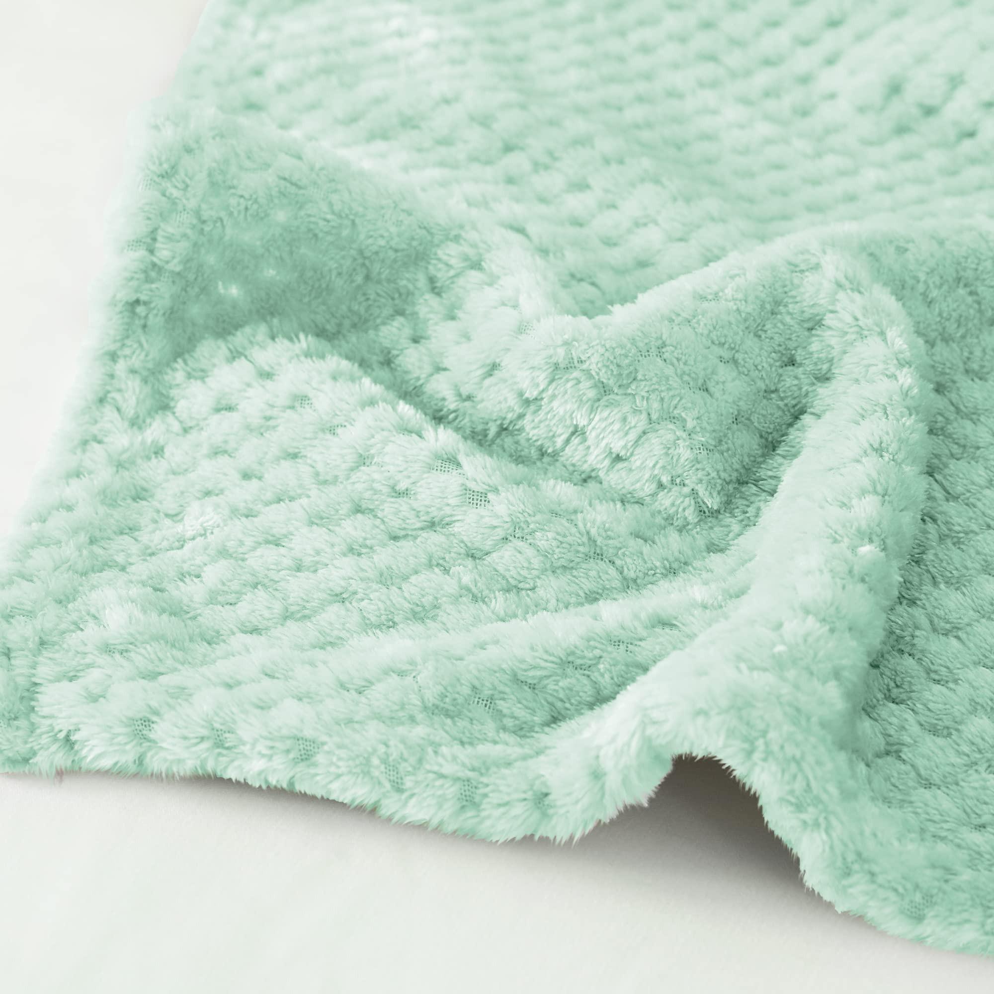 Alopini Coperta in pile super morbida e calda con motivo a nido d'ape  