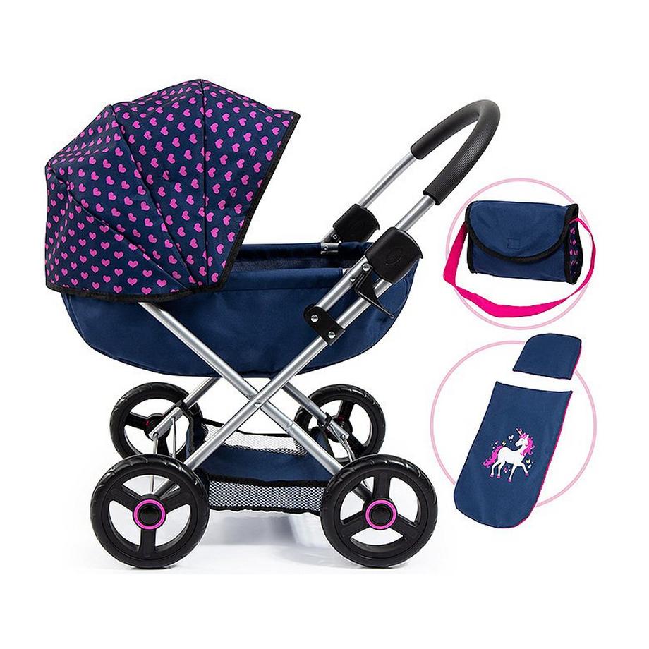amscan  Puppenwagen Cosy Einhorn Blau 