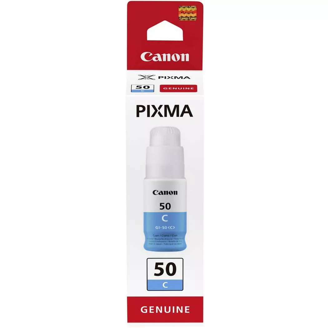 Canon GI-50 C, haut rendement, bouteille d'encre, Cyan