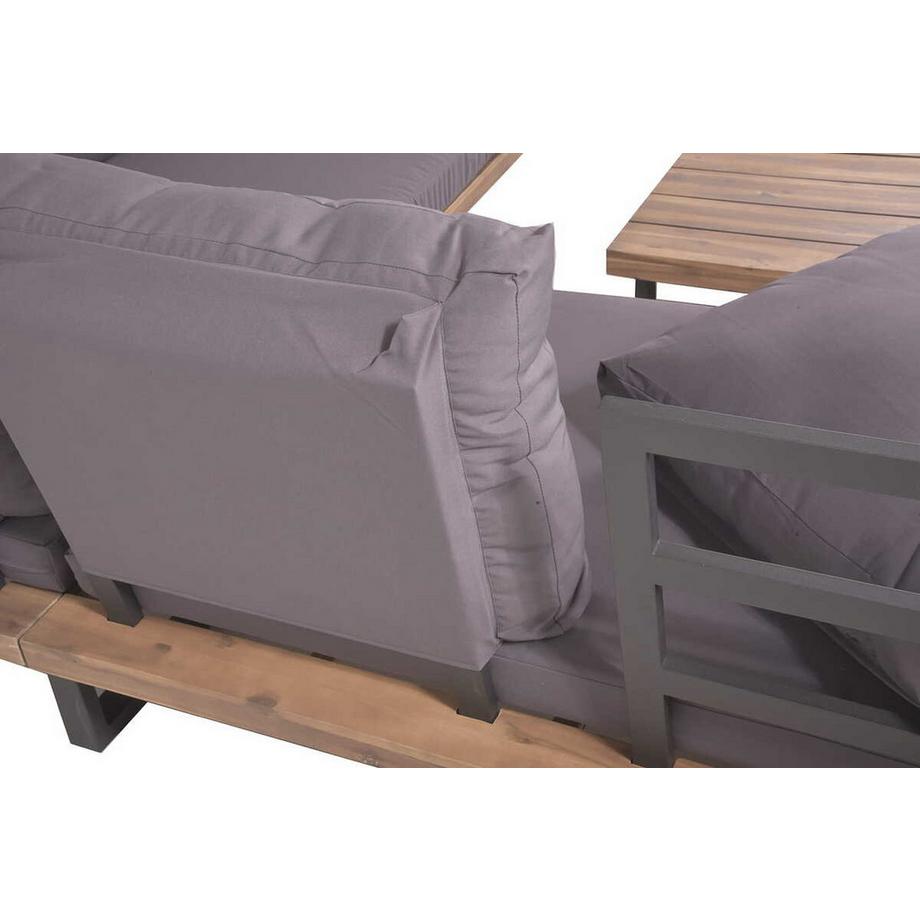 mutoni Gartenlounge Acapulco anthrazit (4-tlg)  