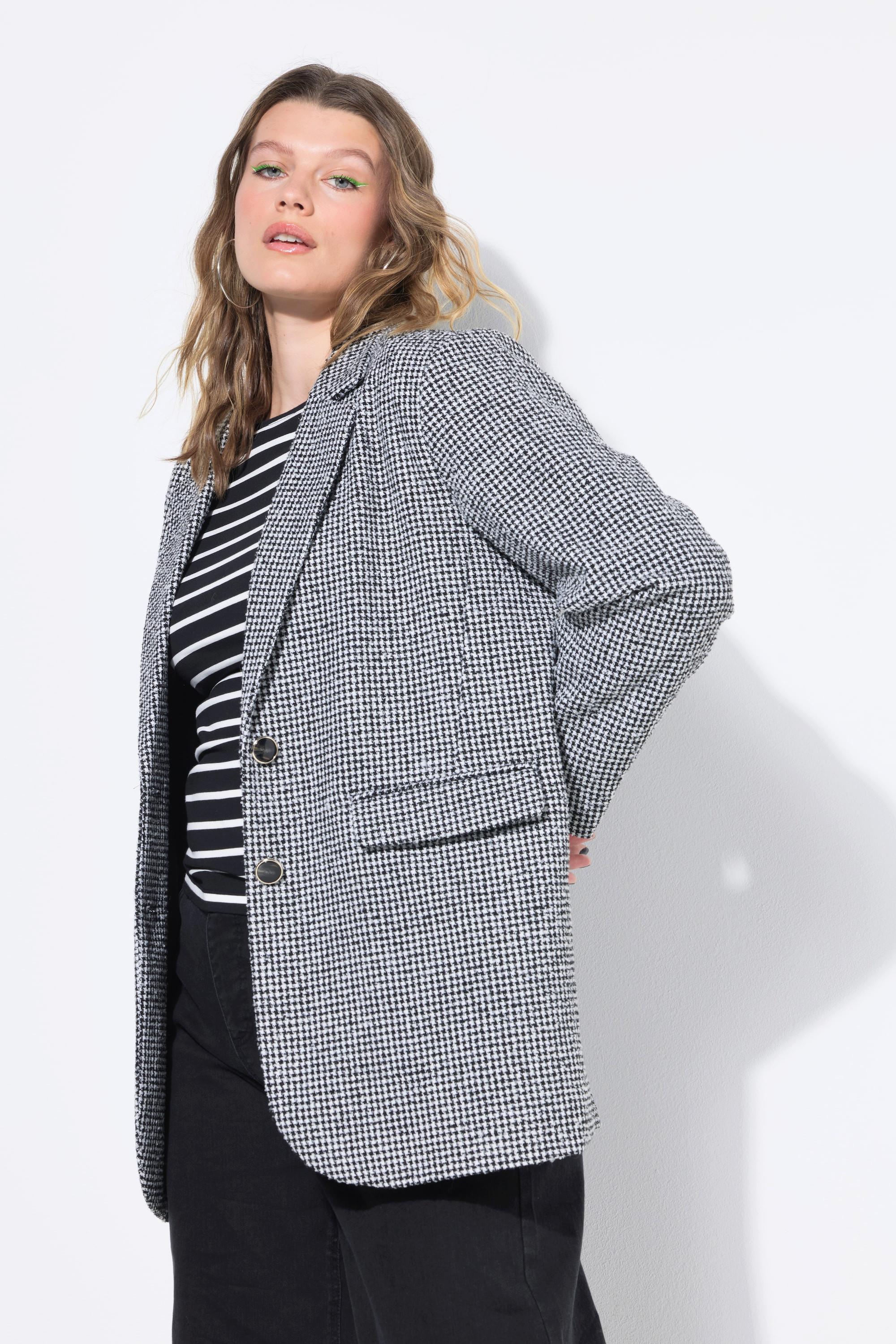 Studio Untold Blazer Oversize Motif Pied-de-Coq  
