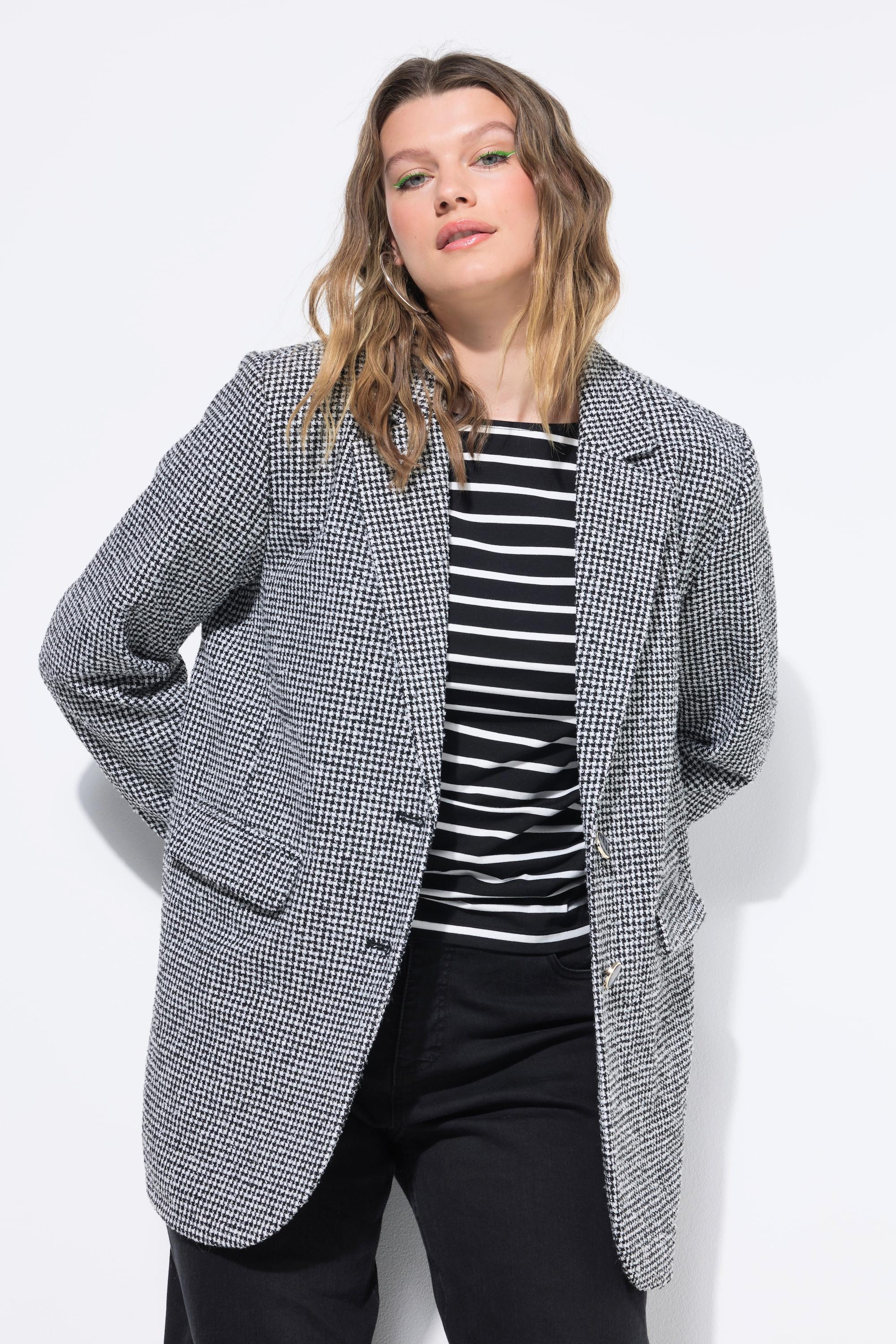 Studio Untold Blazer Oversize Motif Pied-de-Coq  