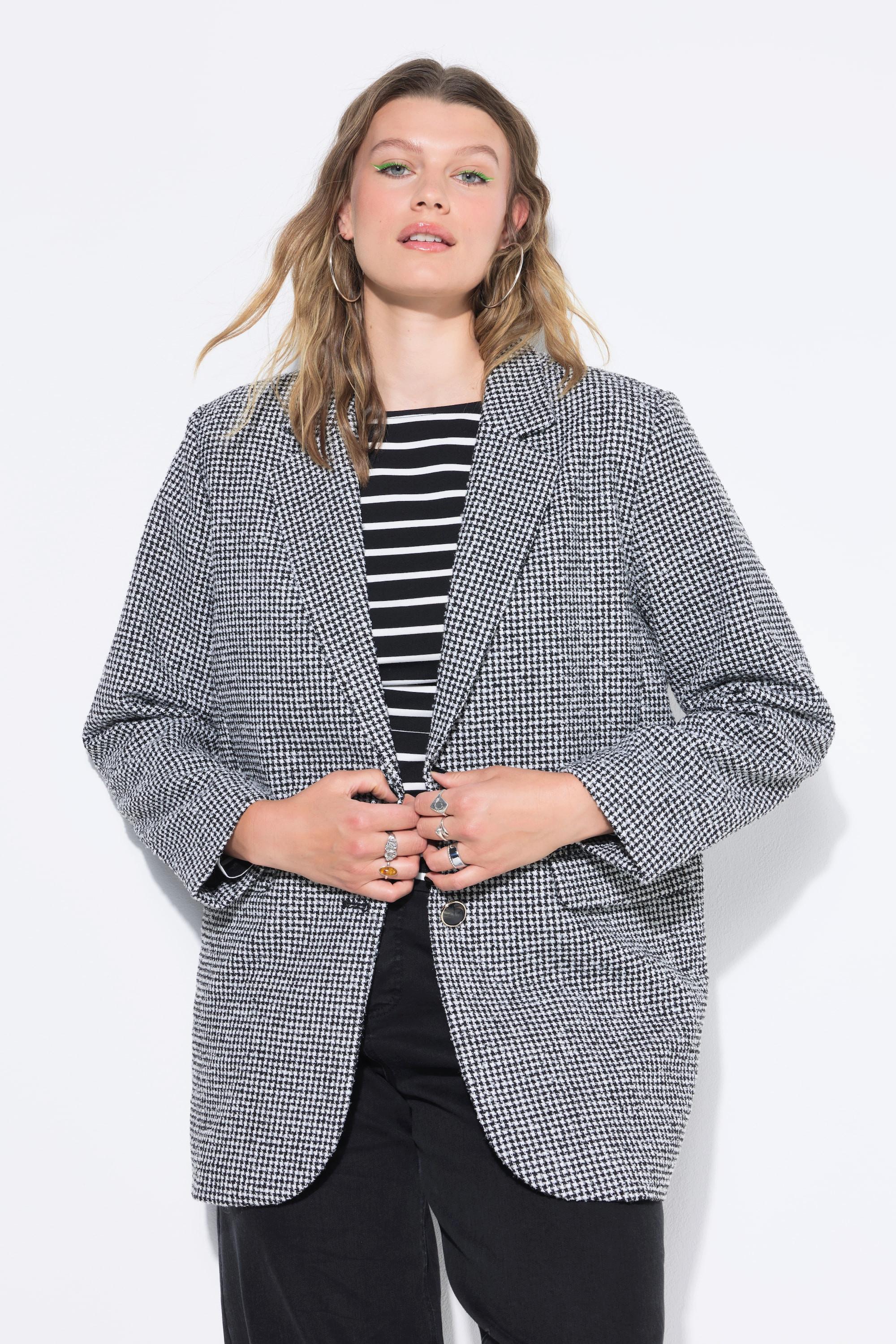 Studio Untold Blazer Oversize Motif Pied-de-Coq  
