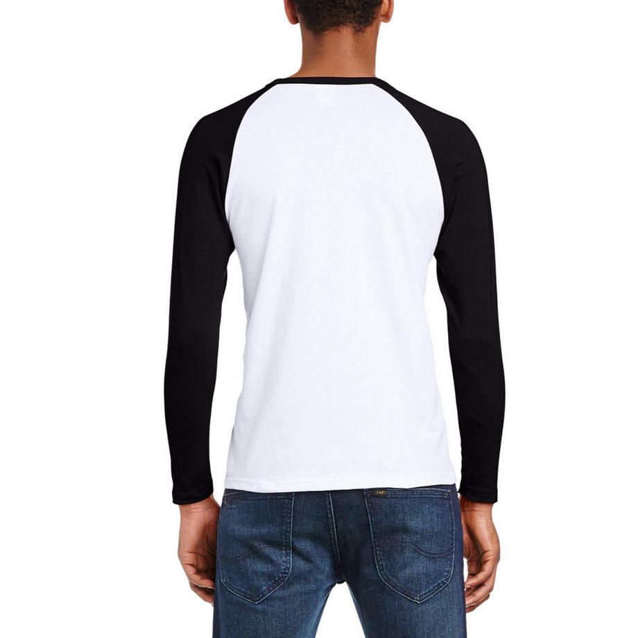 Fruit of the Loom Valueweight T-Shirt Baseball Manica Lunga  