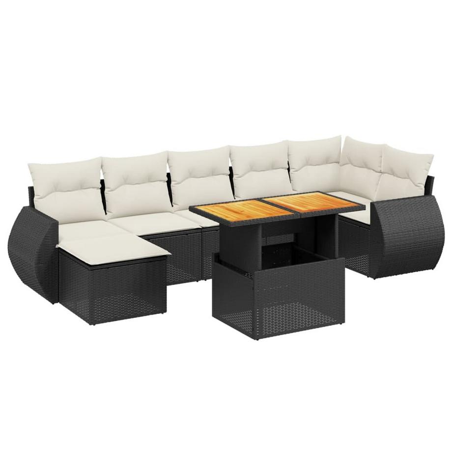 set divano da giardino Polirattan