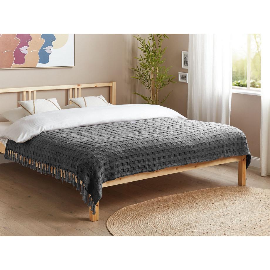 Beliani Bere Baumwoll-Tagesdecke  