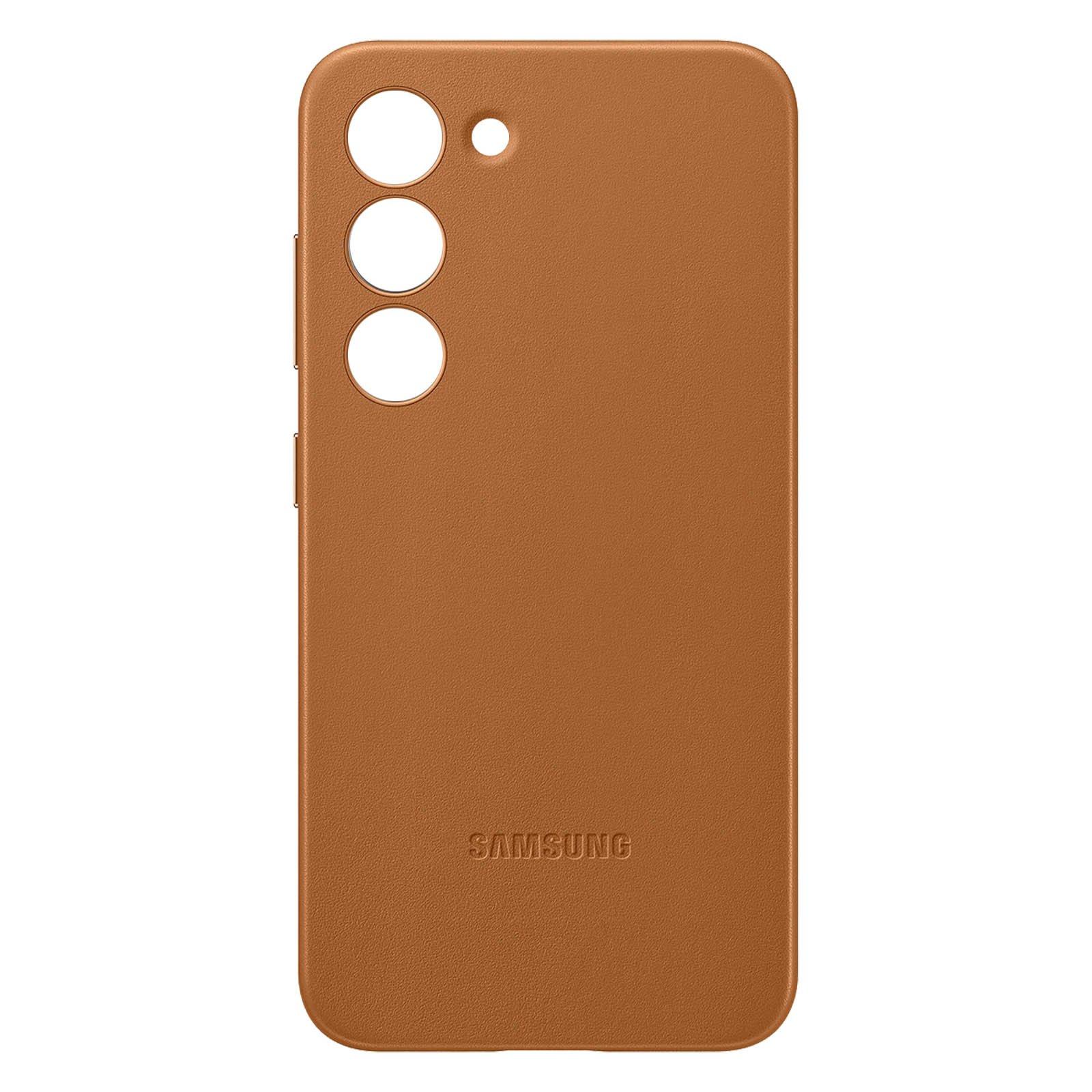 SAMSUNG  Cover Samsung S23 originale pelle 