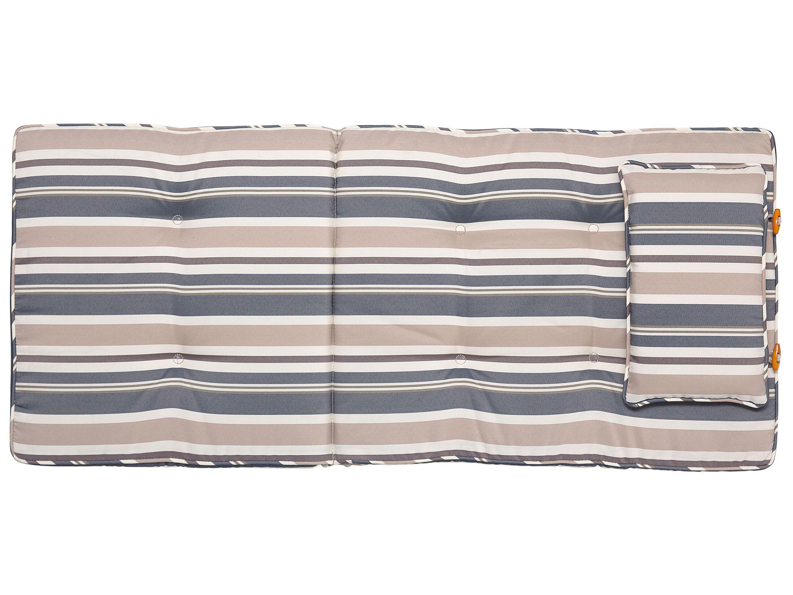 Beliani Lot de 8 coussins de jardin en Polyester Traditionnel MAUI  