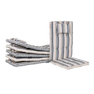 Beliani Lot de 8 coussins de jardin en Polyester Moderne MAUI  