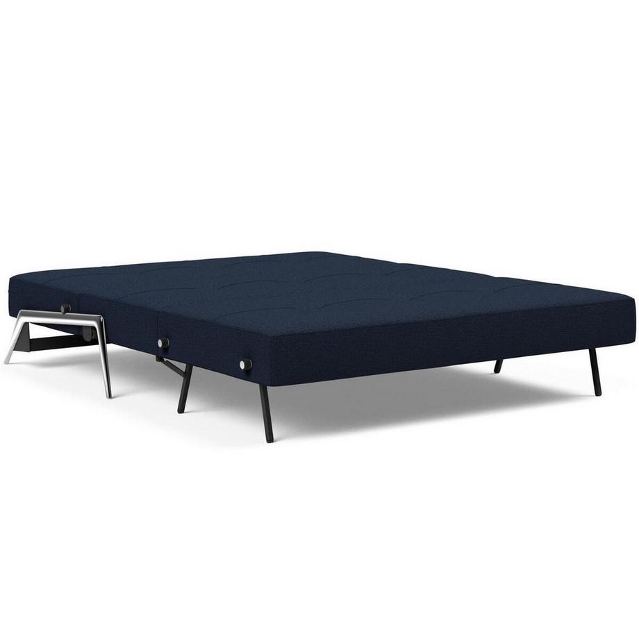 mutoni Canapé-lit Cubed 160 Aluminium - Mixed Dance Blue  