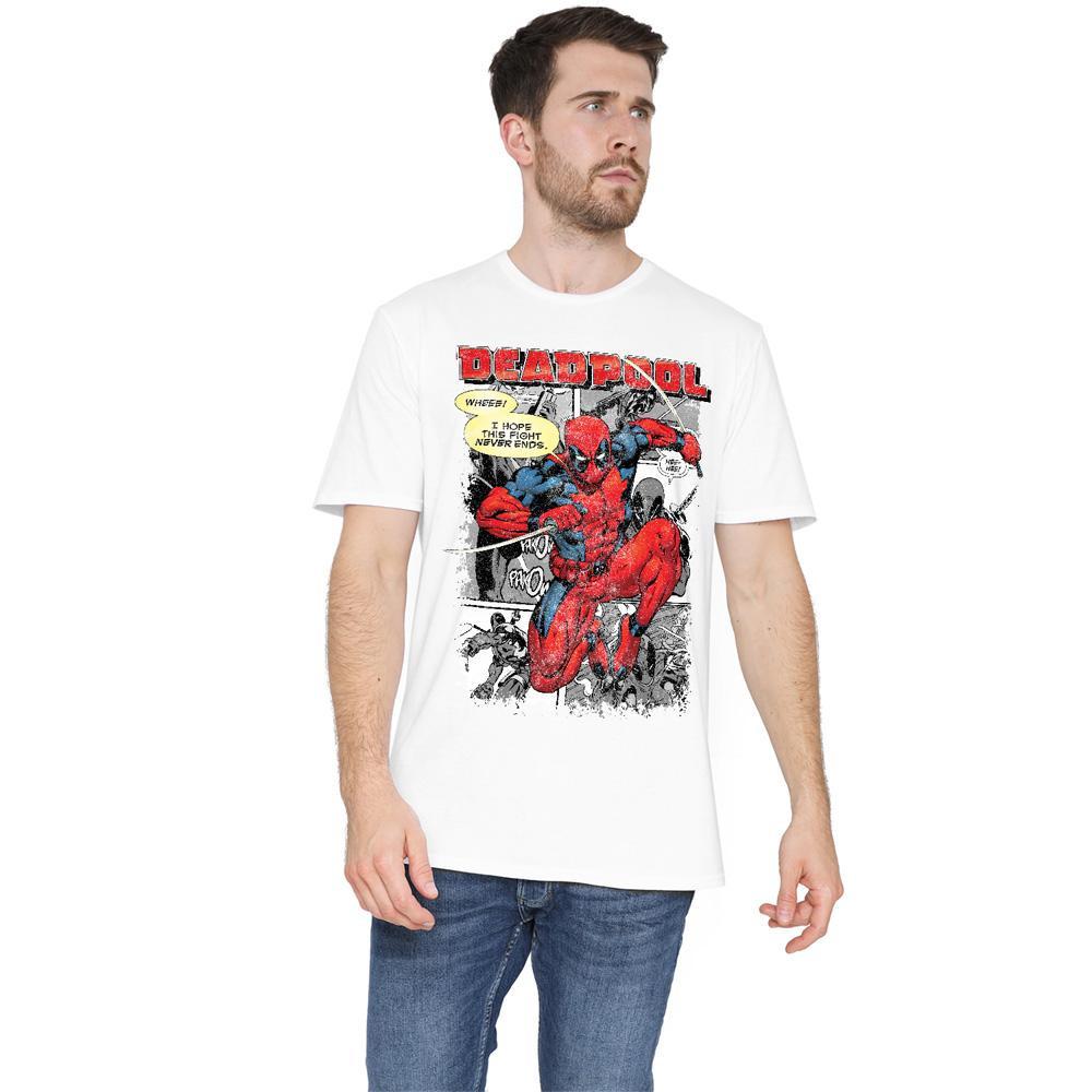 Deadpool Comic Print Regular Fit T-Shirt  