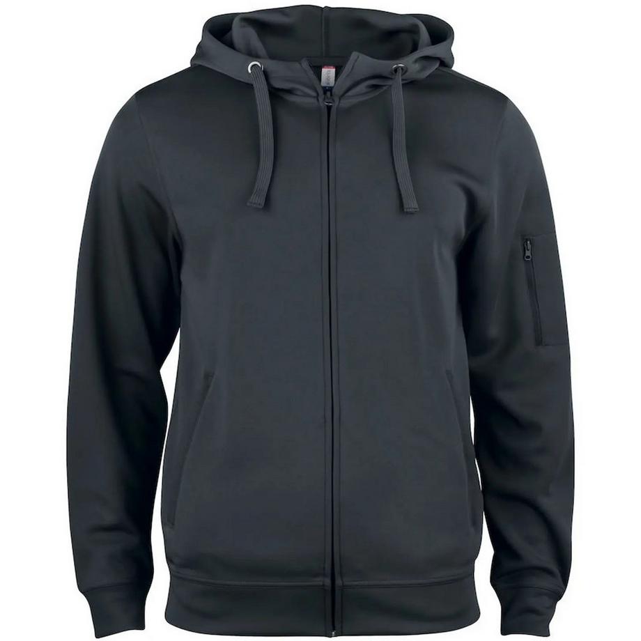 Basic Active Felpa Con Cappuccio E Zip Intera