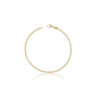 MUAU Schmuck  Bracelet jaseron en or jaune 750, 19cm, 2,4mm 