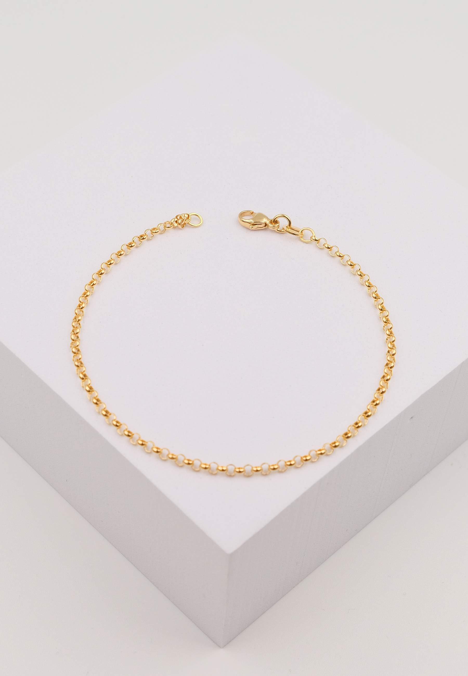 MUAU Schmuck  Bracelet Erbs Gelbgold 750, 19cm, 2.4mm 