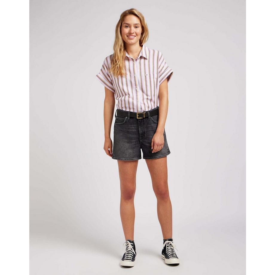 Lee Carol High Rise Regular Fit Denim Shorts  