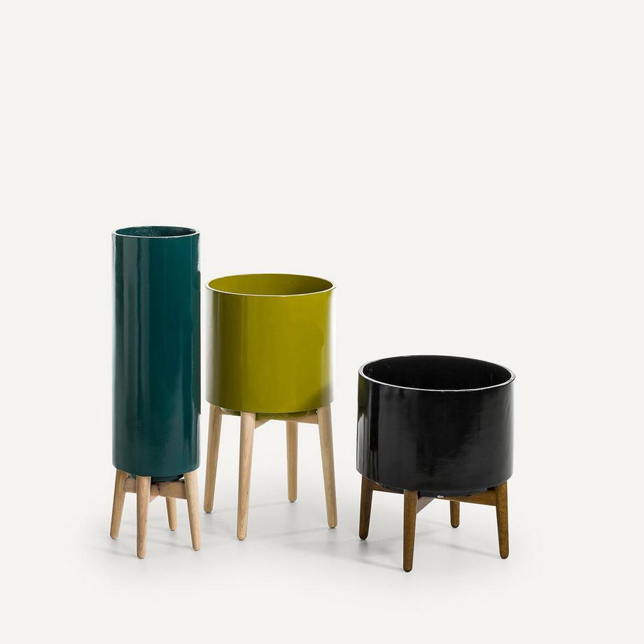 AM.PM Cache-pot sur pied en hévéa H70cm  