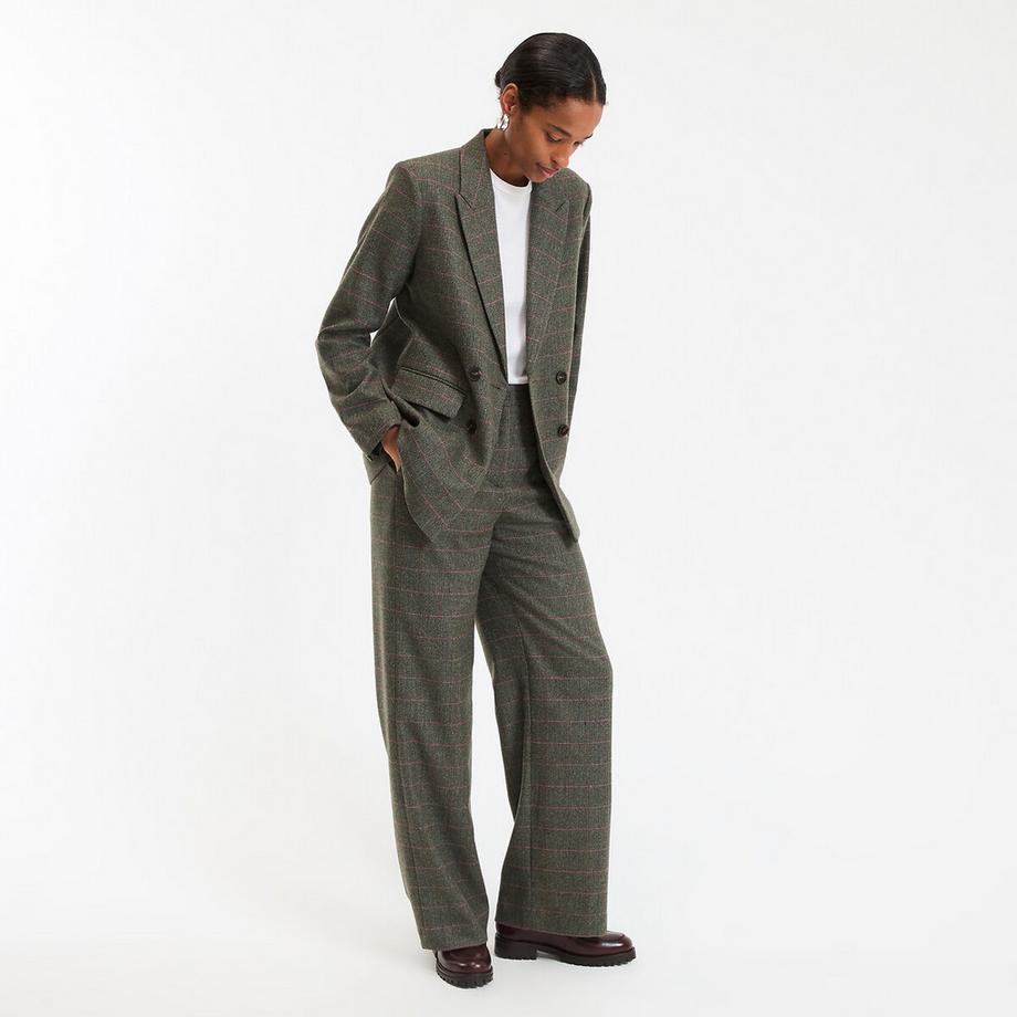 La Redoute Collections Pantalon Large à Carreaux  